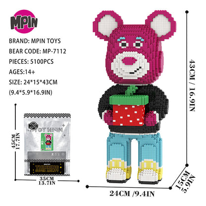 【43cm】M7112 Strawberry Boyfriend Bear（副本）