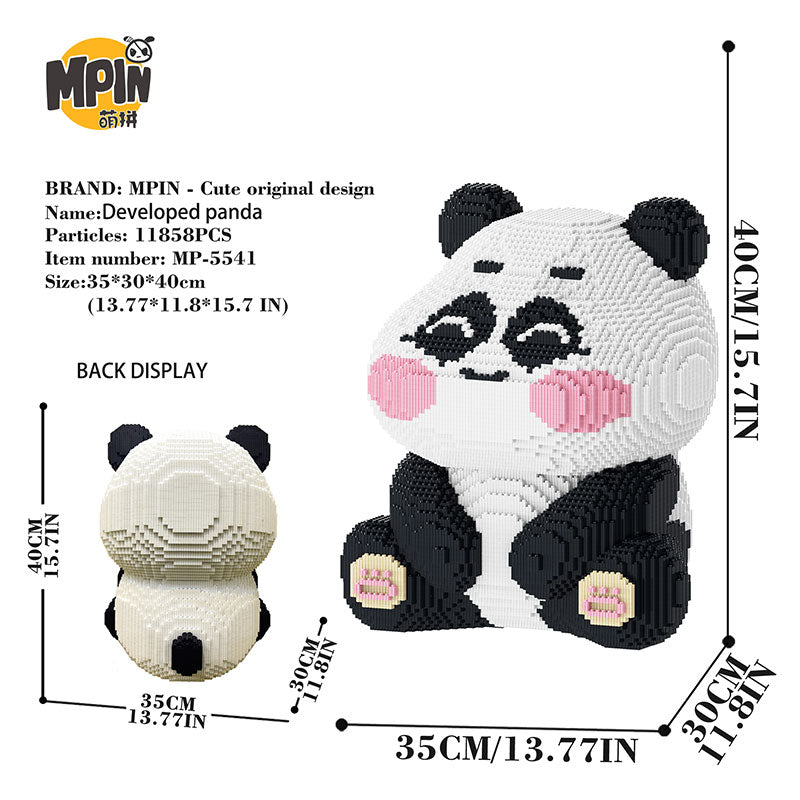 【40cm】M5541 (FitFitDa) Sitting Panda