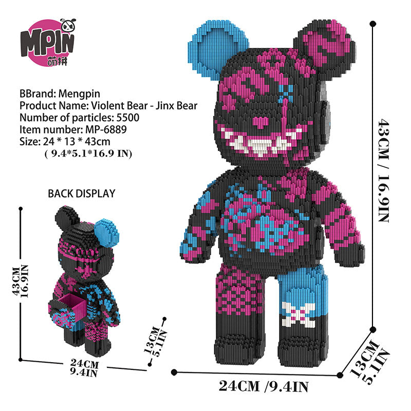 【43cm】M6889 Jinx Battle Big Bear