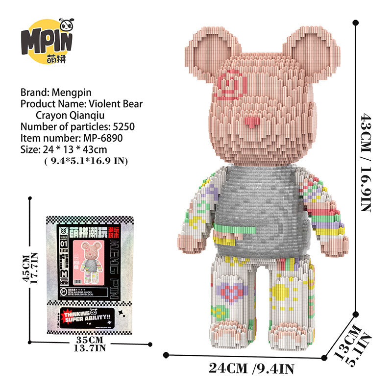 【43cm】M6890 Qianqian Princess Big Bear