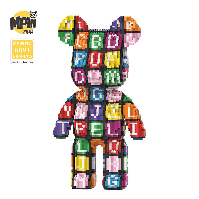 【43cm】M6891 Alphabet Password Large Bear