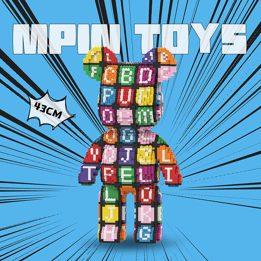 【43cm】M6891 Alphabet Password Large Bear