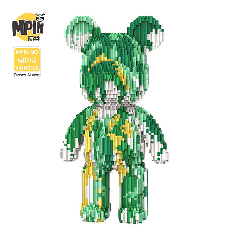 【43cm】M6895 Green Cream Large Bear