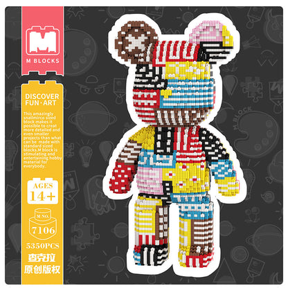 【43cm】M7106 Pinjie Cloth Tide Big Bear