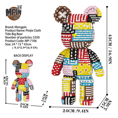 【43cm】M7106 Pinjie Cloth Tide Big Bear