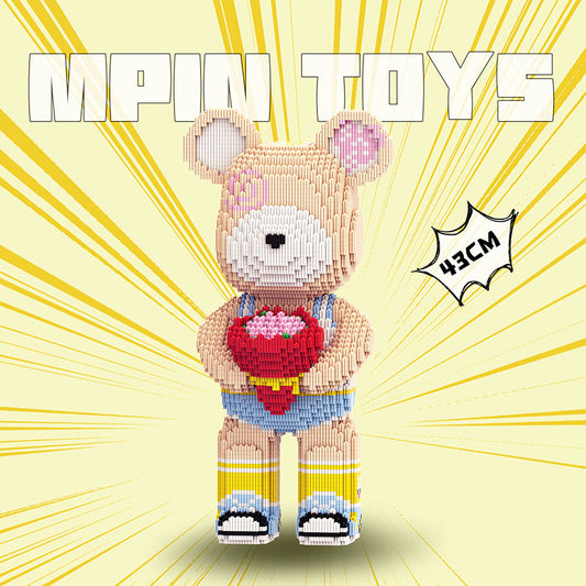 【43cm】M7110 Handheld Flower Male Big Bear