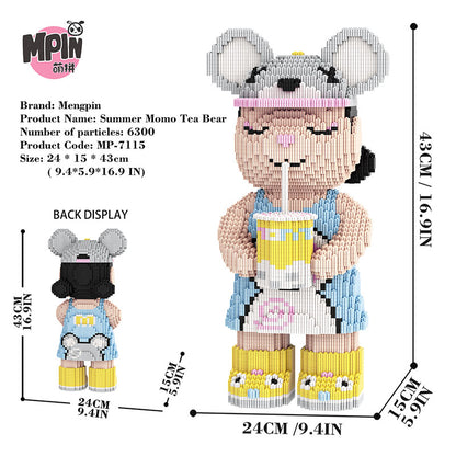 【43cm】M7115 Summer Milk Tea Big Bear