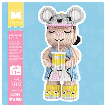 【43cm】M7115 Summer Milk Tea Big Bear