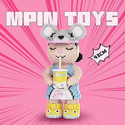 【43cm】M7115 Summer Milk Tea Big Bear