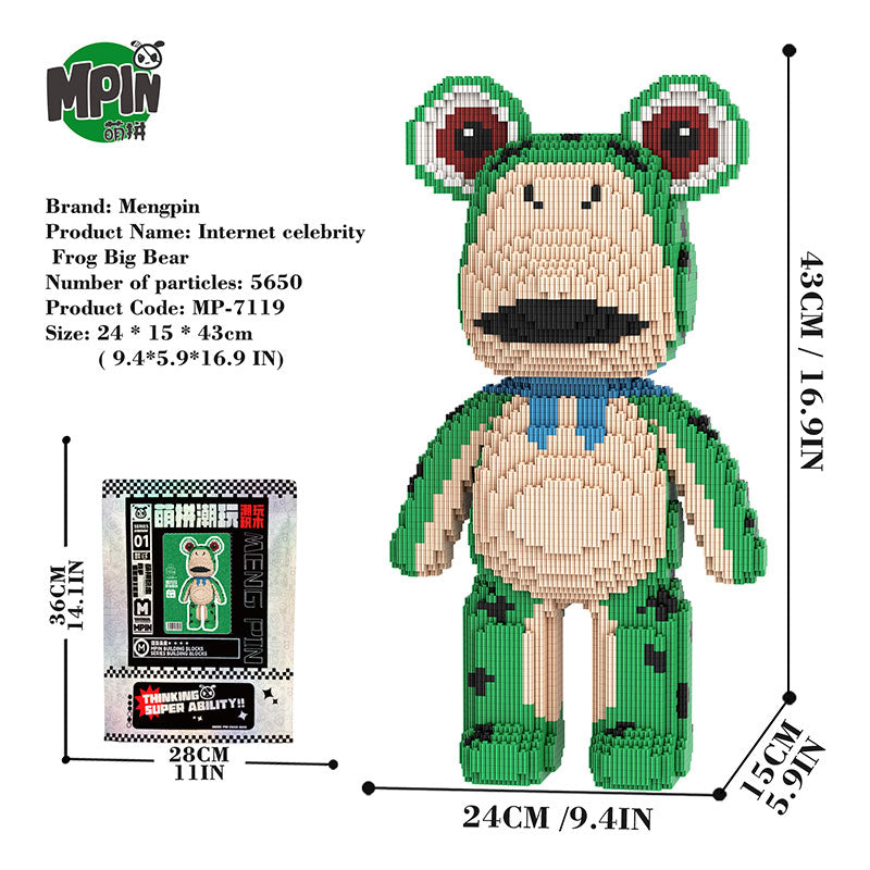 【43cm】M7119 Internet celebrity Frog Big Bear