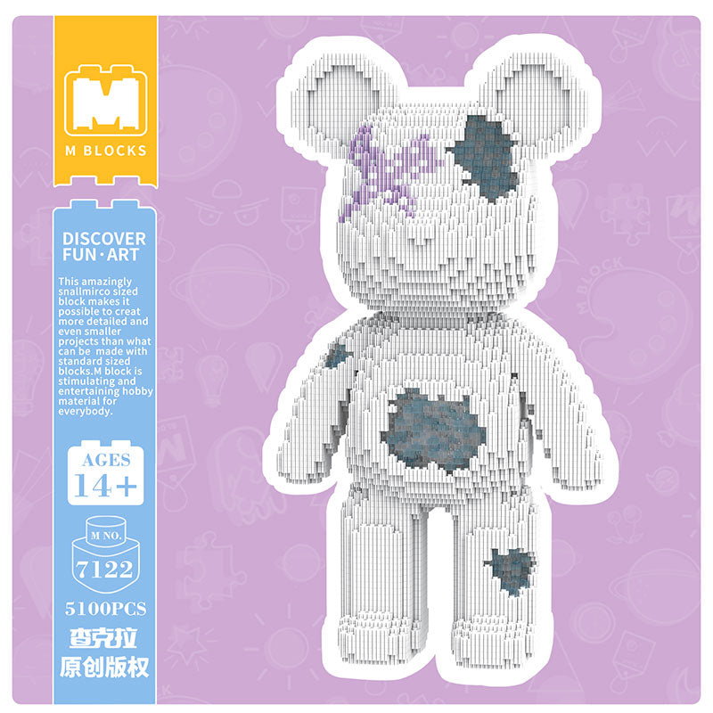 【43cm】M7122 Crystal Trendy Cool Big Bear