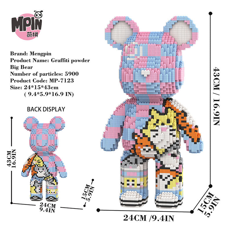 【43cm】M7123 Totoro Graffiti Big Bear