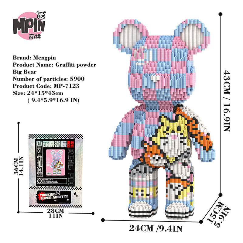 【43cm】M7123 Totoro Graffiti Big Bear