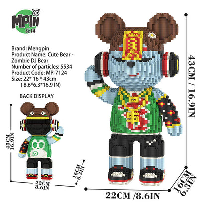 【43cm】M7124 :Zombie DJ Bear