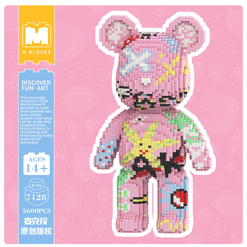 【43cm】M7128 Graffiti powder Big Bear