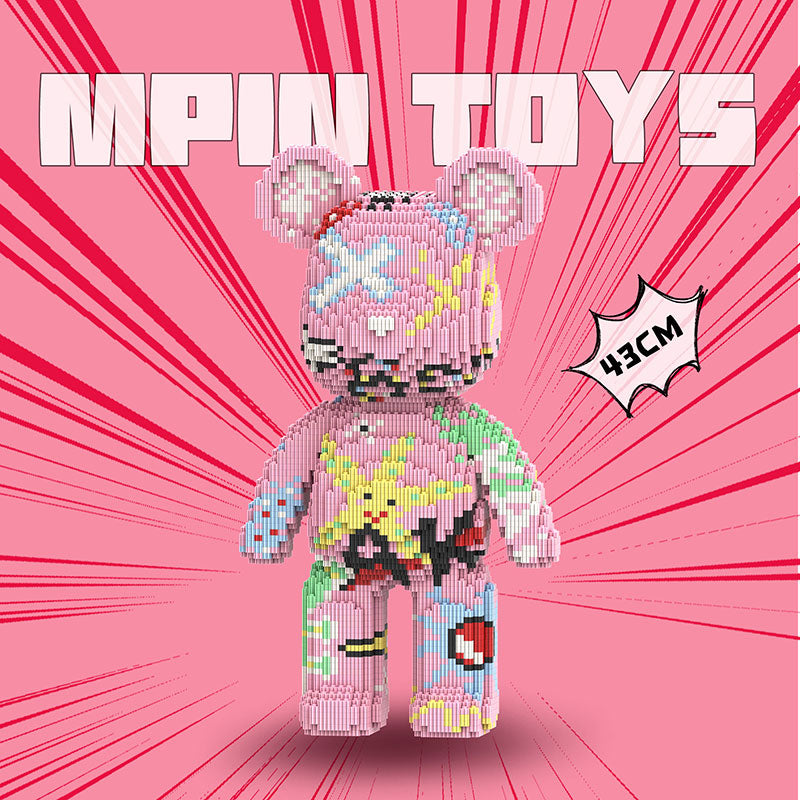 【43cm】M7128 Graffiti powder Big Bear