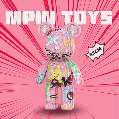 【43cm】M7128 Graffiti powder Big Bear