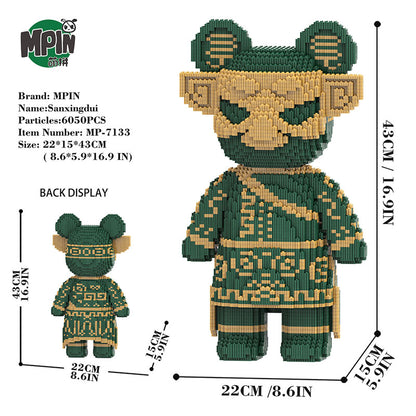 【43cm】M7133  sanxingdui bear