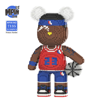 【43cm】M7135 CuteBear-Basketballstar