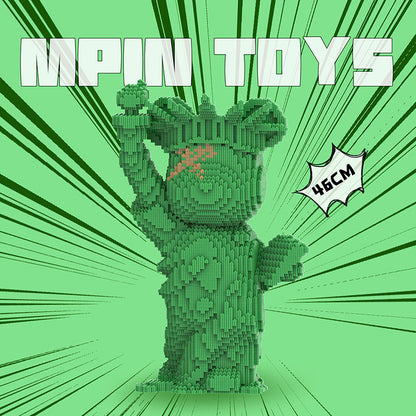 【46cm】M7137 Cute Bear-Statue of Liberty