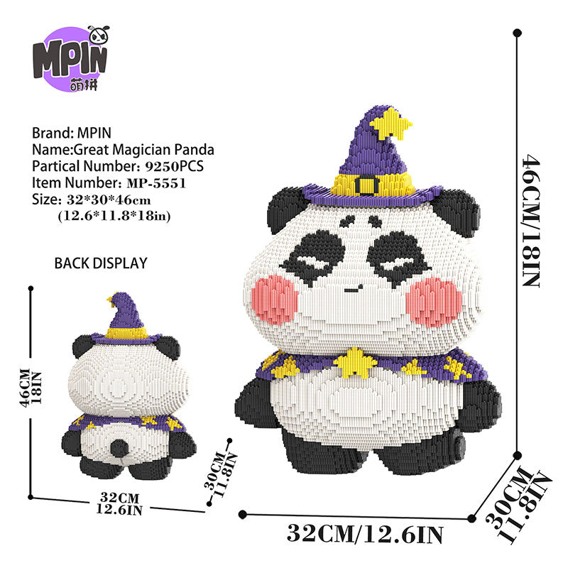 【46cm】 M5551(FitFitDa) Great Magician Panda