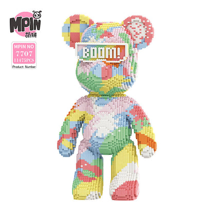【55cm】M7707 Colorful Rainbow Violent Bear
