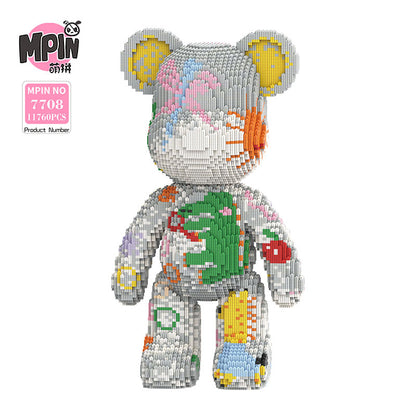 【55cm】M7708 Street graffiti violent bear