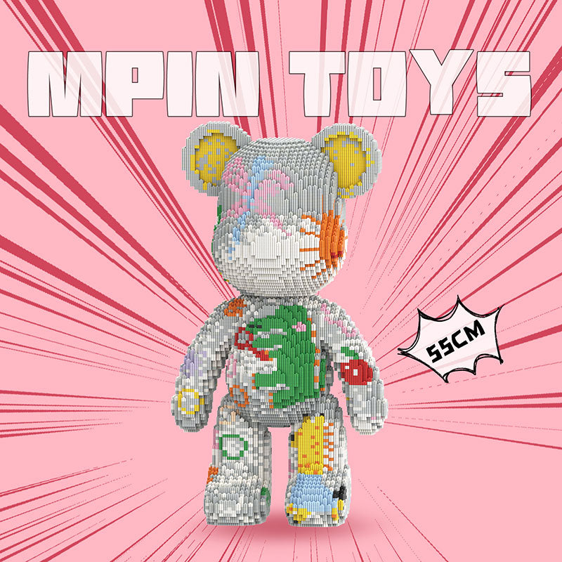 【55cm】M7708 Street graffiti violent bear