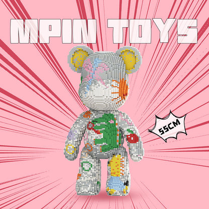 【55cm】M7708 Street graffiti violent bear