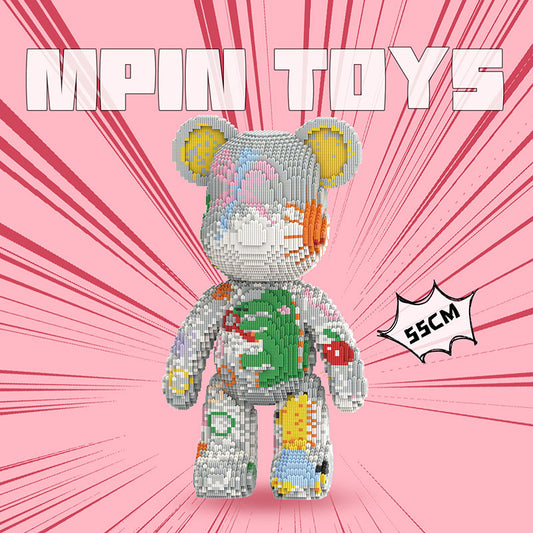 【55cm】M7708 Street graffiti violent bear