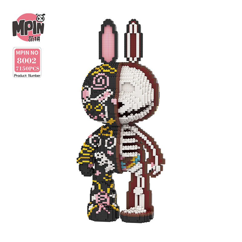 【55cm】M8003 Half resolved graffiti rabbit