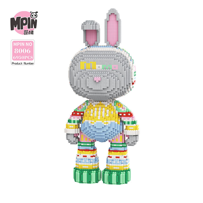 【55cm】M8006 Knitted Woolen Rabbit