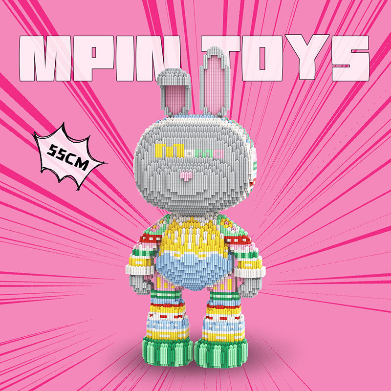 【55cm】M8006 Knitted Woolen Rabbit