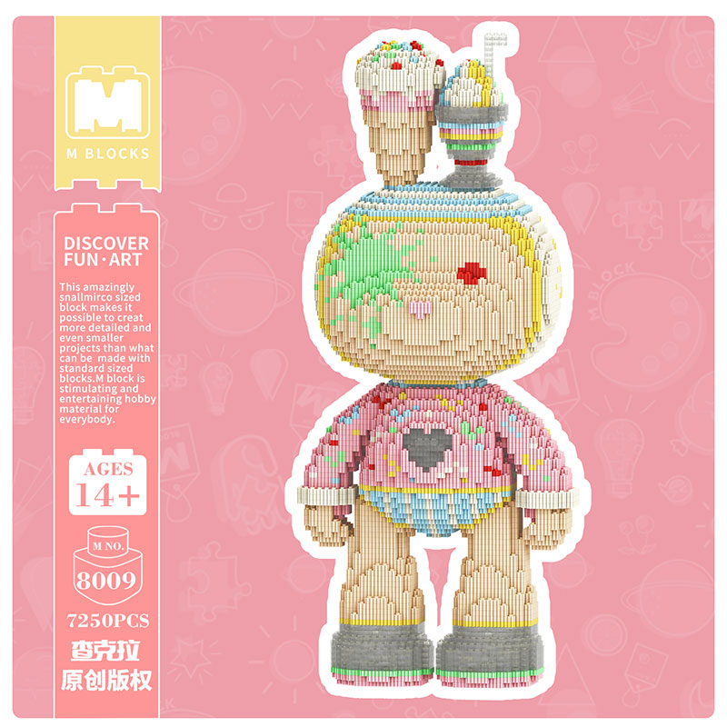 【55cm】M8009 Ice cream Christmas bunny