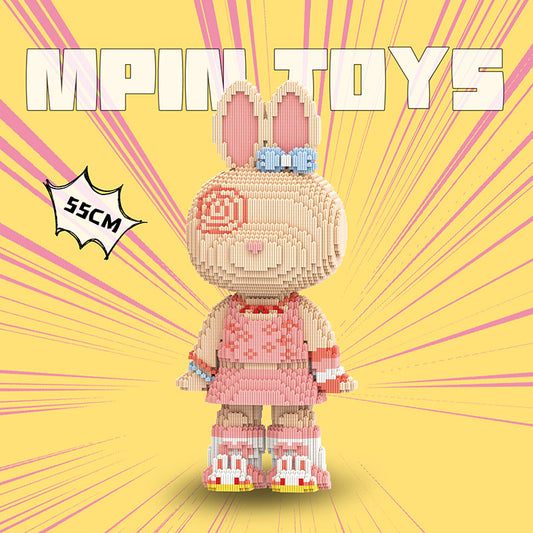 【55cm】M8013 Pink skirt PP pie rabbit