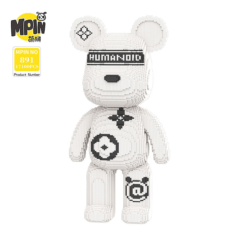 【80cm】M891 Black and white big brand big bear