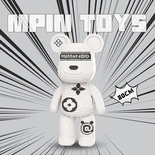 【80cm】M891 Black and white big brand big bear