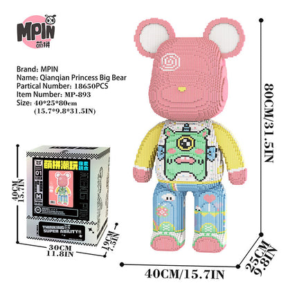 【80cm】M893 Qianqian Princess Big Bear