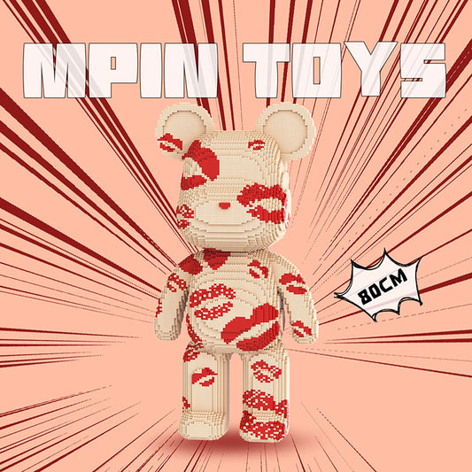 【80cm】M894 Romantic Red Lips Big Bear