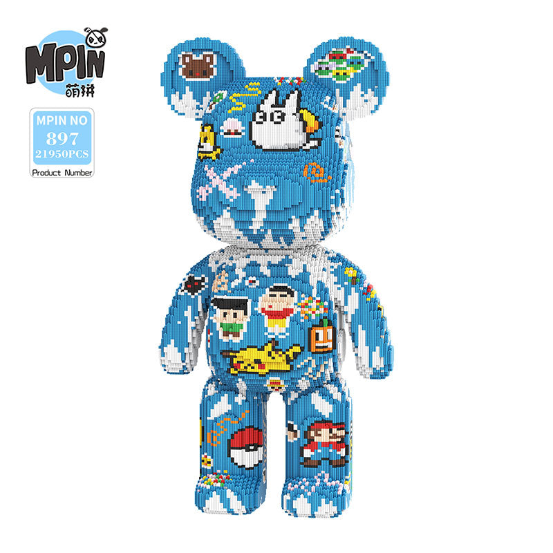 【80cm】M897 Sticker Graffiti Big Bear