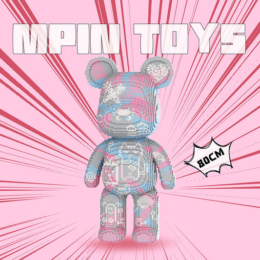 【80cm】M901 Trendy graffiti super big bear