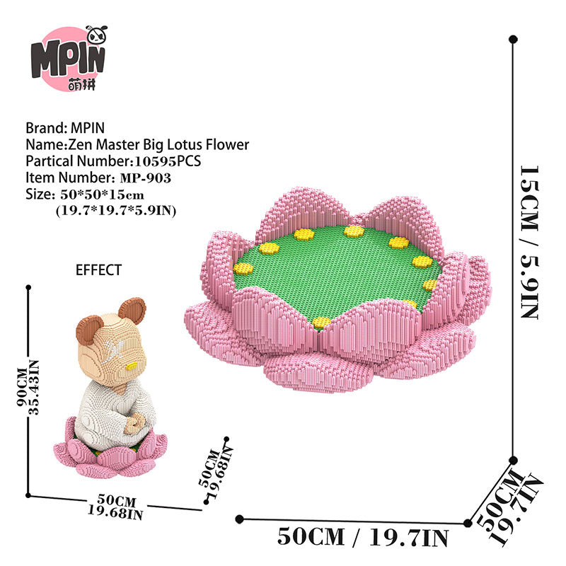 【15cm】M903 Zen Master Big Lotus Flower