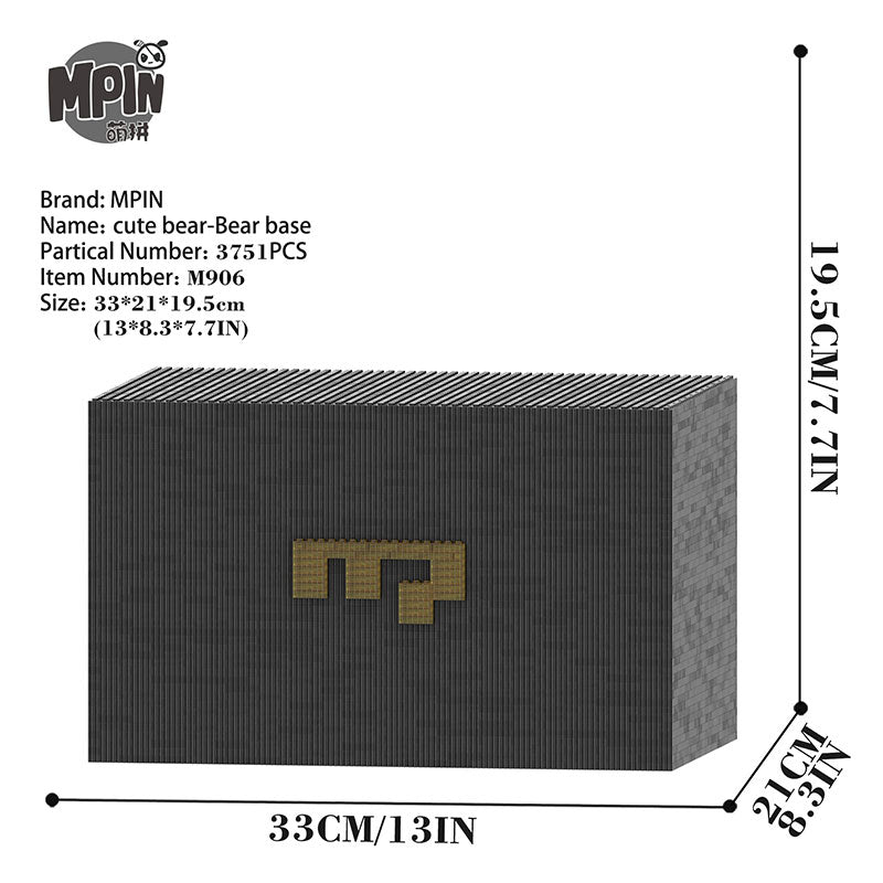 【19cm】 M905 cute bear-Bear base