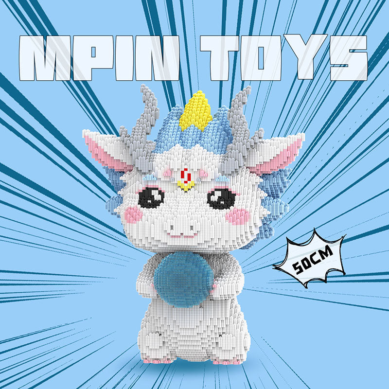 【50cm】M805 New Year's Little White Dragon