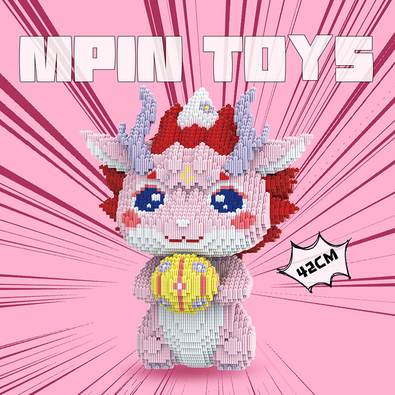 【42cm】M806 New Year's Little Pink Dragon